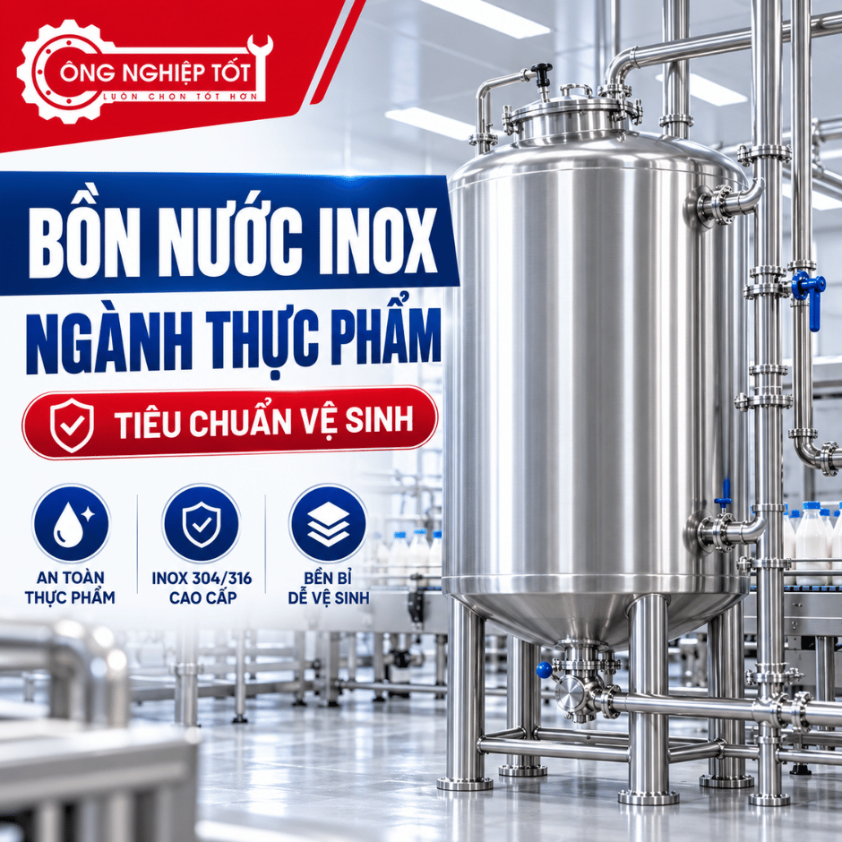 Bồn nước inox ngành thực phẩm có vai trò gì?